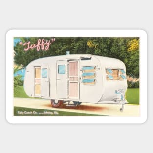 Tuffy Coach Co. Sebring, Fla postcard Sticker